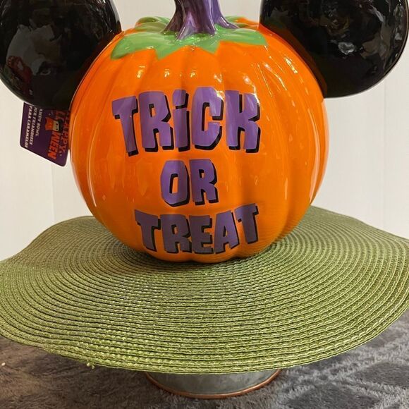 Disney Parks Mickey Mouse Pumpkin Candy Bowl NWT - Picture 10 of 13